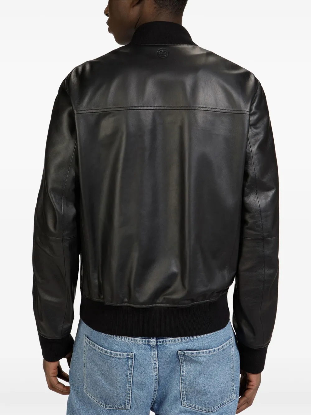 Bally Zipper Bomber Jacket In Black