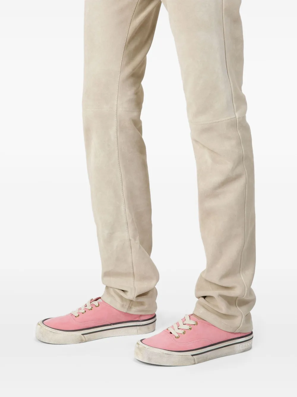 Bally Santa Ana suède sneakers Roze