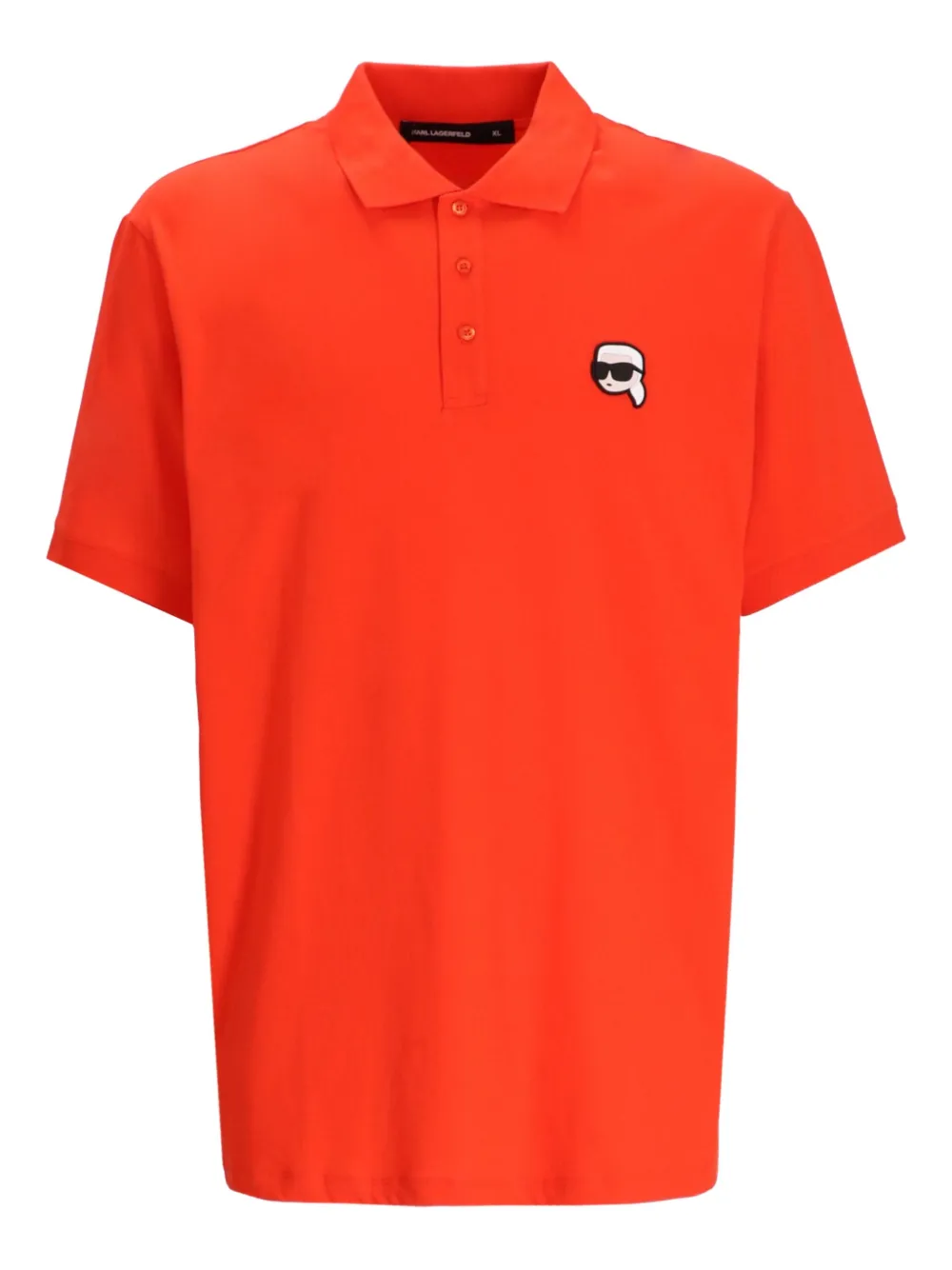Karl Lagerfeld Poloshirt met Ikon-applicatie Rood
