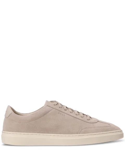 BOSS suede low-top sneakers