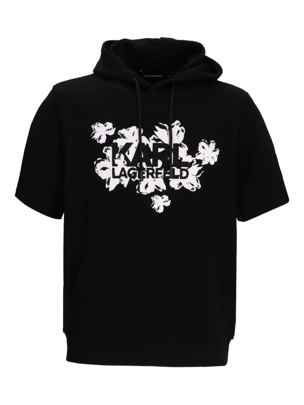 Karl Lagerfeld Hoodie met bloemenprint Zwart
