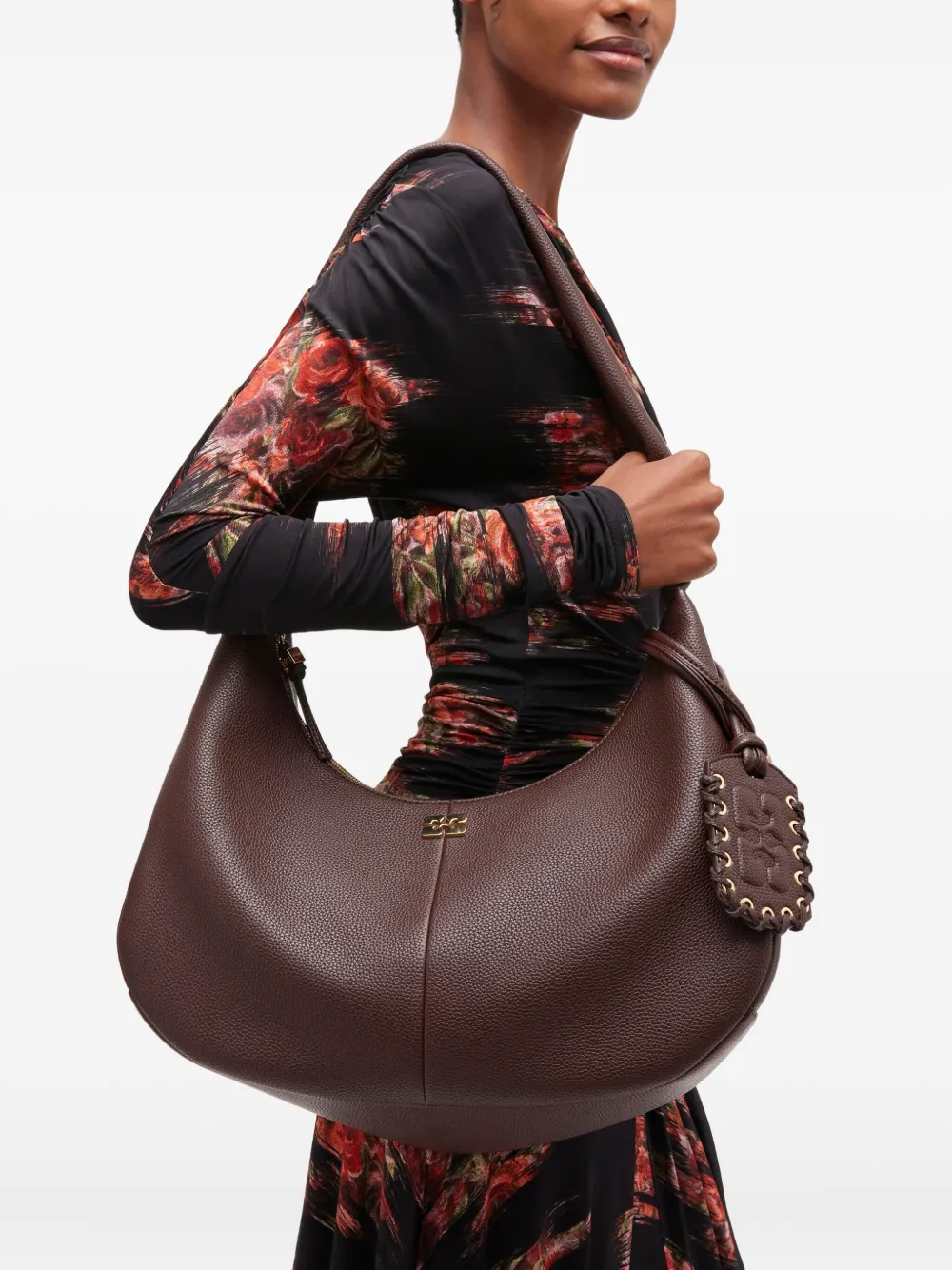 GANNI Medium shopper - Bruin