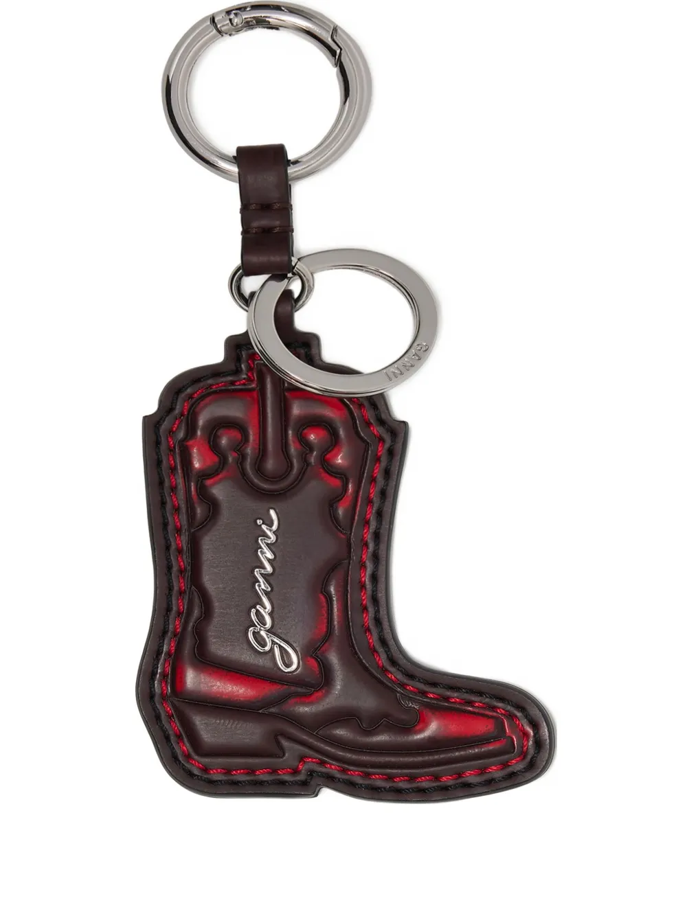 GANNI boot-shaped keyring | Red | Image 1
