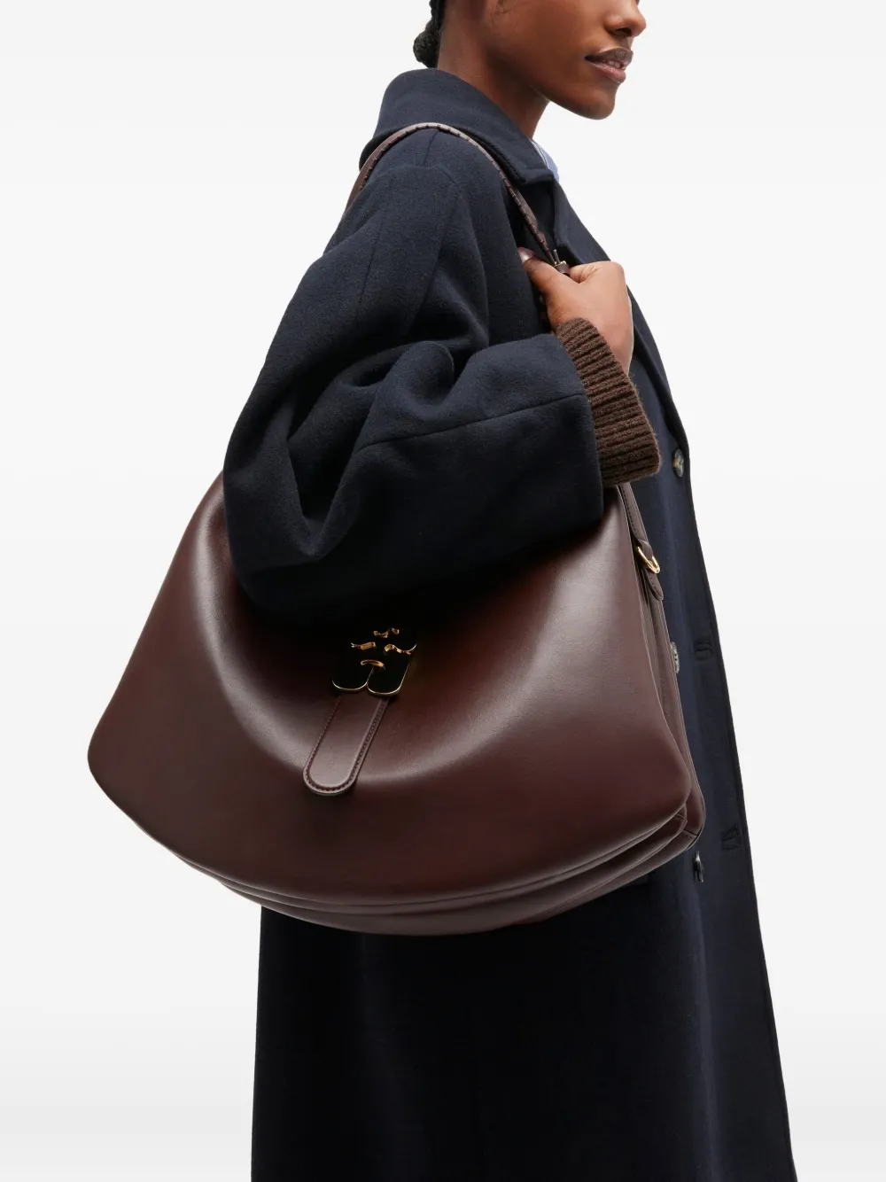 GANNI Kat grote shopper - Bruin