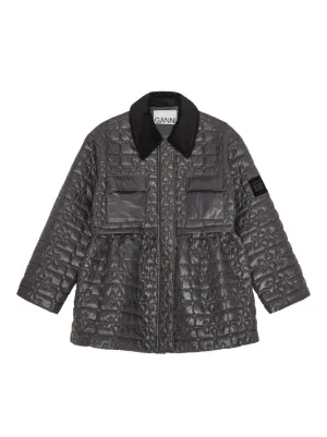 GANNI コーデュロイカラージャケット | グレー | FARFETCH JP