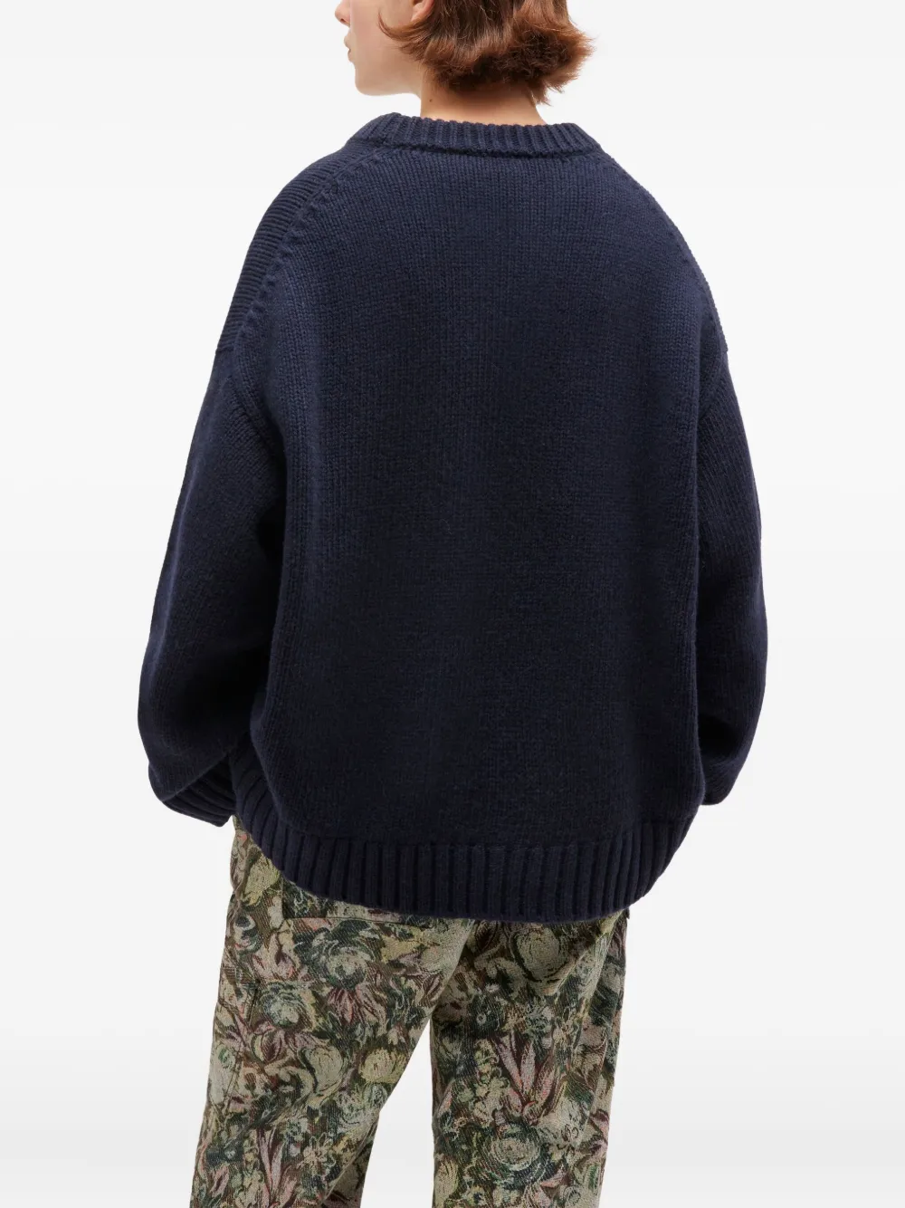 GANNI Trui met verlaagde schouders Blauw