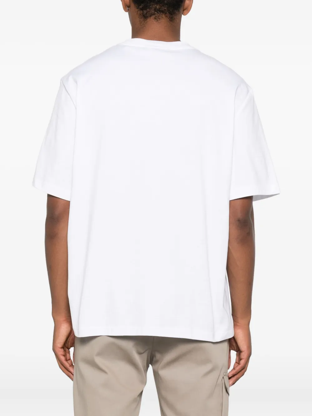 Michael Kors logo-embroidered cotton T-shirt Wit