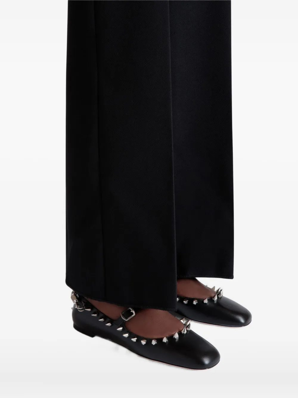 Bally studded ballet flats - Zwart