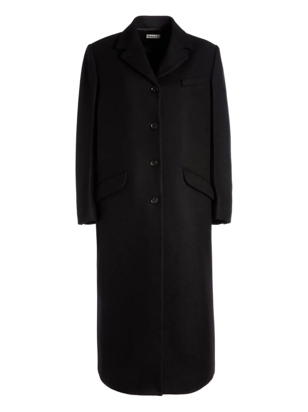 Bally single-breasted long coat | Black | Image 1