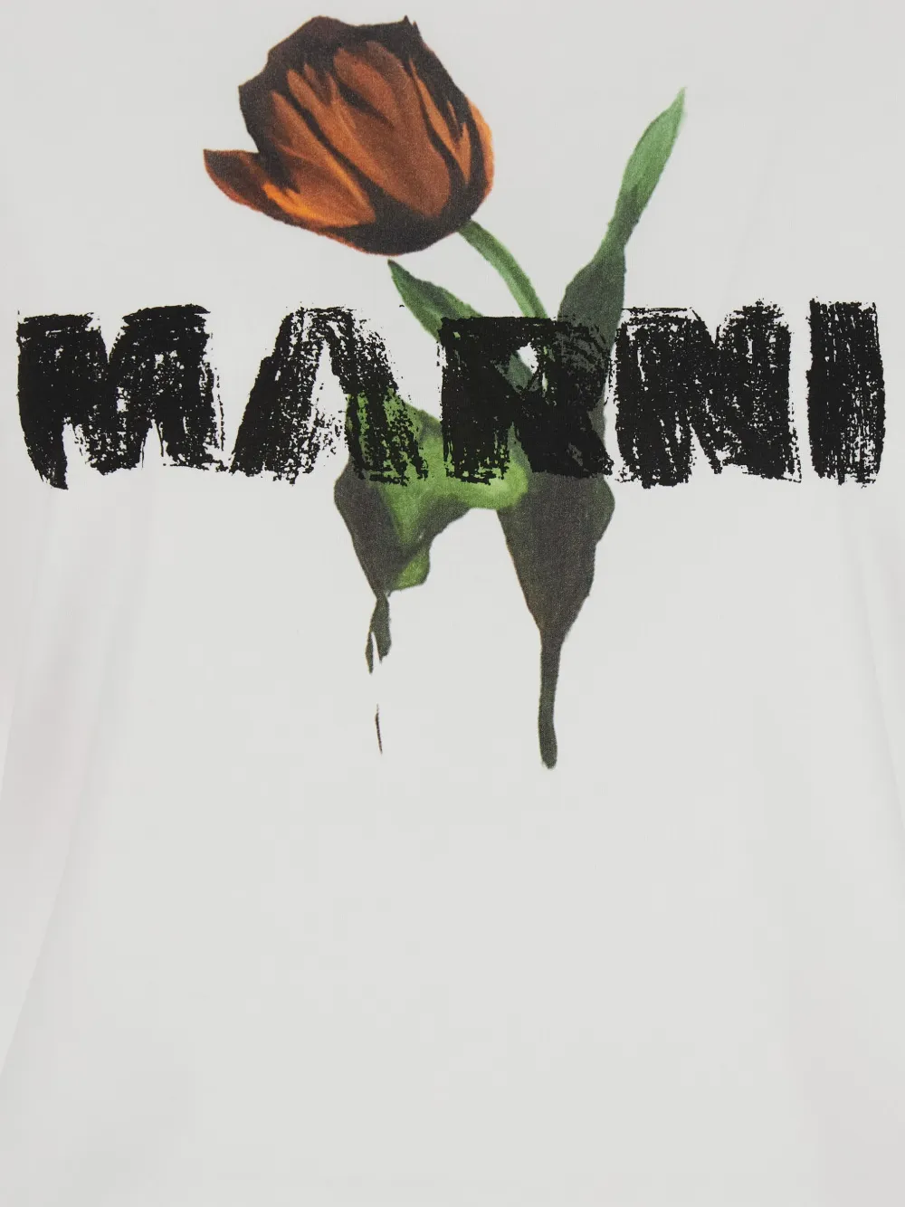 Marni T-shirt met bloemenprint Wit