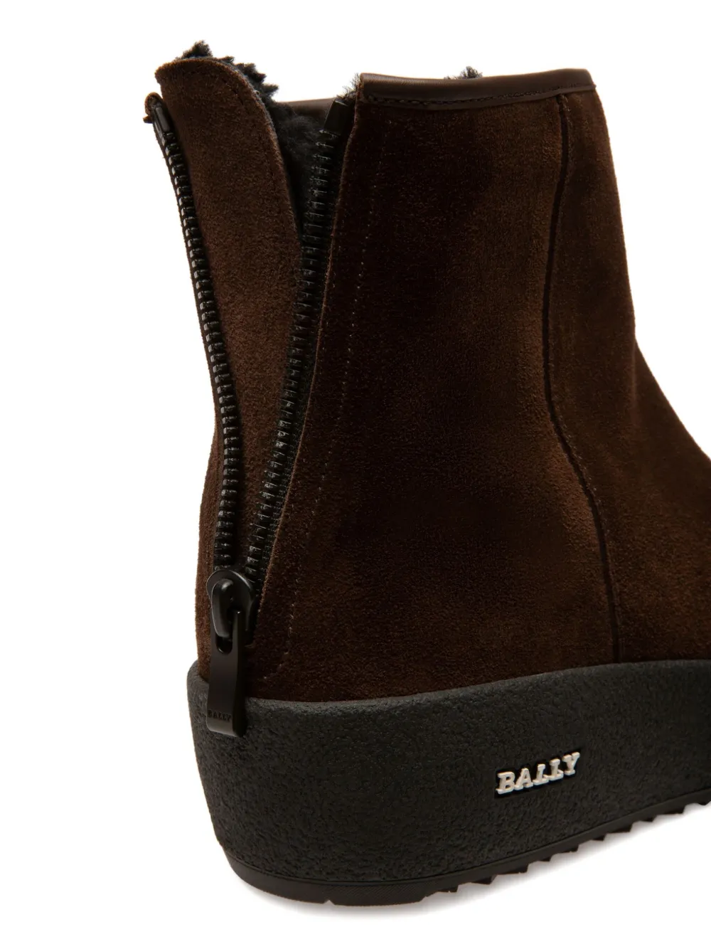 Bally Guard leren laarzen met rits Bruin