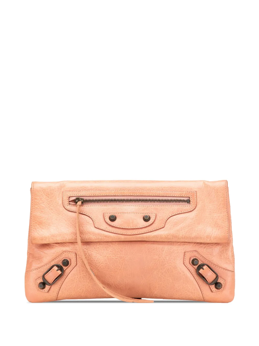 Balenciaga Pre-Owned 2010-2024 Lambskin Motocross Classic Envelope Balenciaga Pre-Owned 2010-2024 Lambskin Motocross Classic Envelope