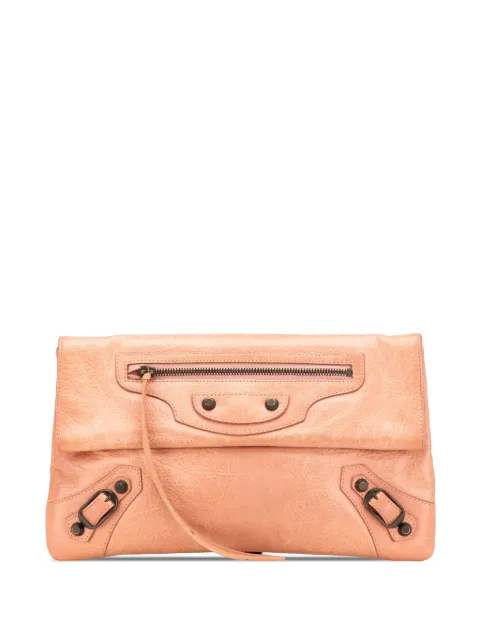Balenciaga Pre-Owned 2010-2024 Lambskin Motocross Classic Envelope clutch bag