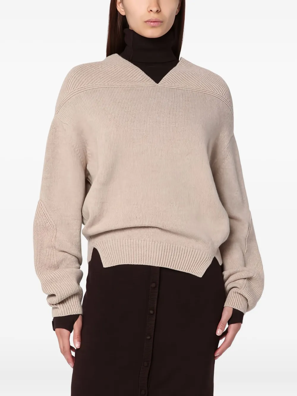 Victoria Beckham Trui van kasjmiermix Beige