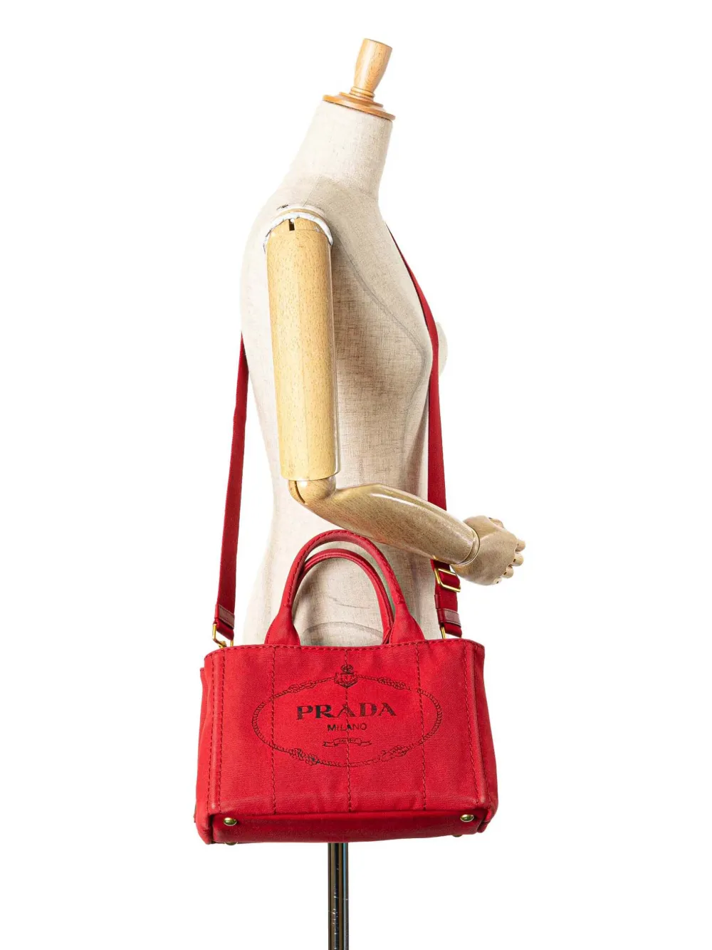 Prada Pre-Owned 2013-2024 Small Canvas Canapa Logo satchel | Pre-Owned | Image 2