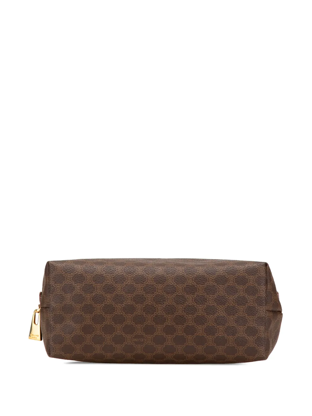 Pre-owned Celine 20th Century Macadam Coated Canvas Pouch