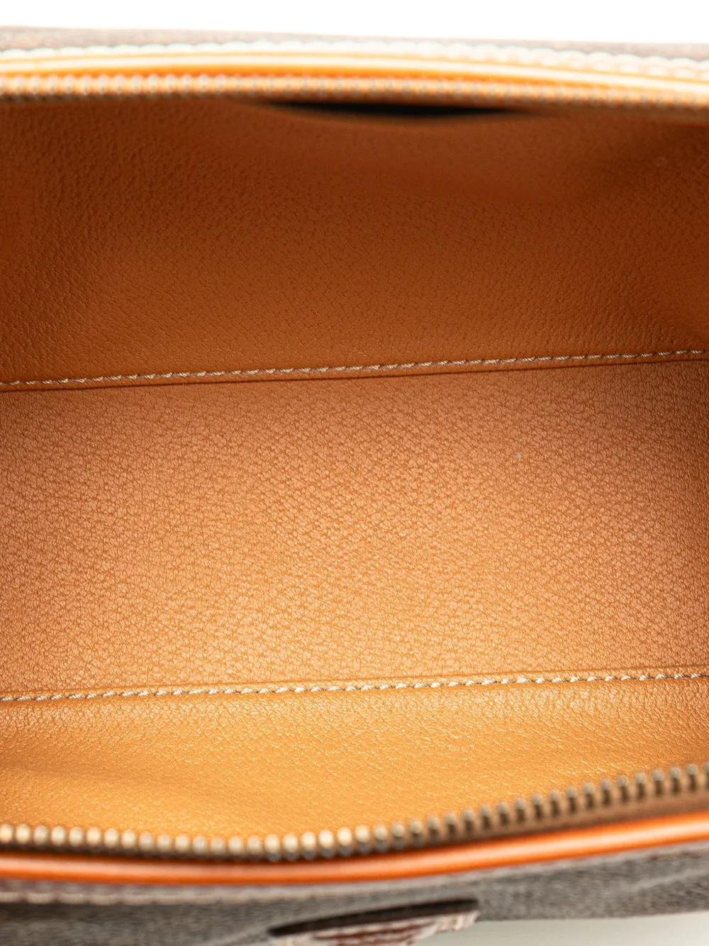 Pre-owned Celine 20th Century Macadam Coated Canvas Pouch