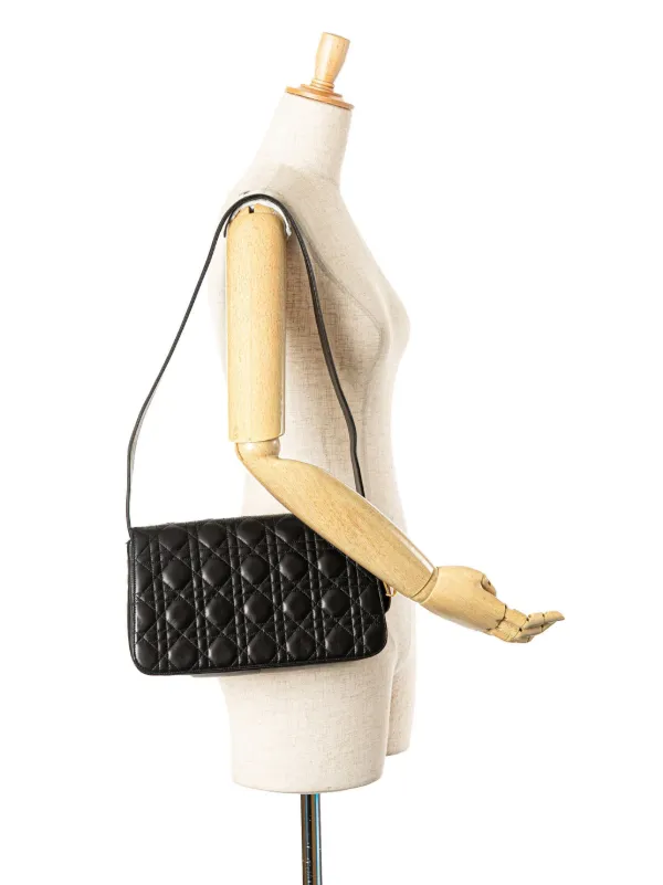 シャネル、ディオール Christian Dior Pre-Owned 1997 Lambskin Cannage Shoulder Bag