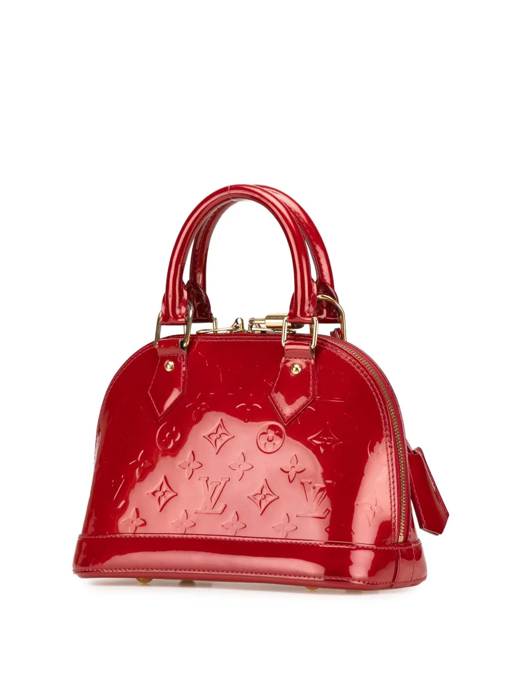 Pre-owned Louis Vuitton 2000-2024 Monogram Vernis Alma Bb Satchel