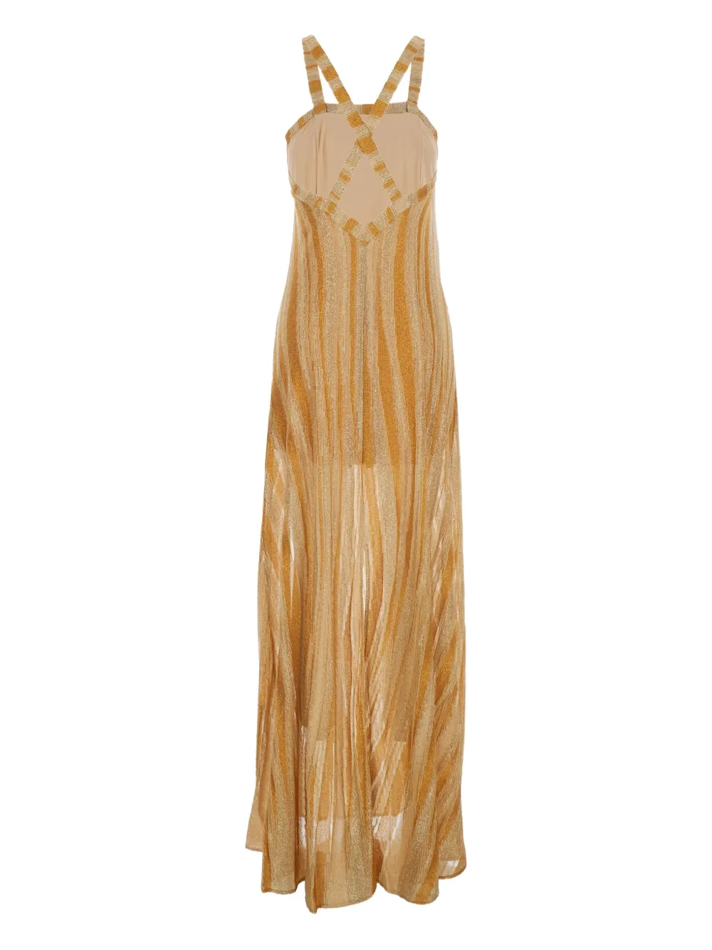 Forte Forte striped maxi dress - Beige