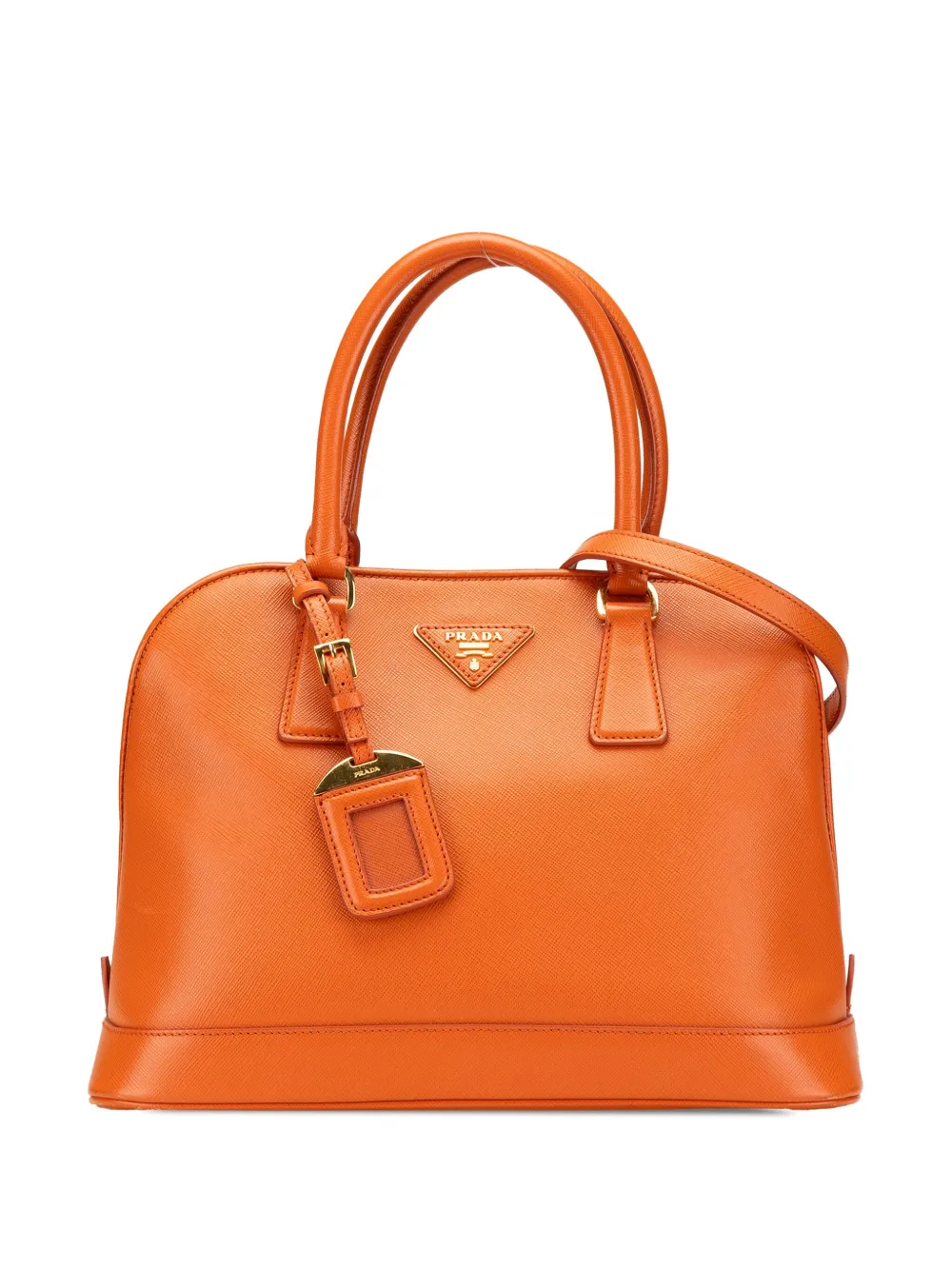 Prada Pre-Owned 2013-2024 Medium Saffiano Lux Open Promenade satchel | Orange | Image 1