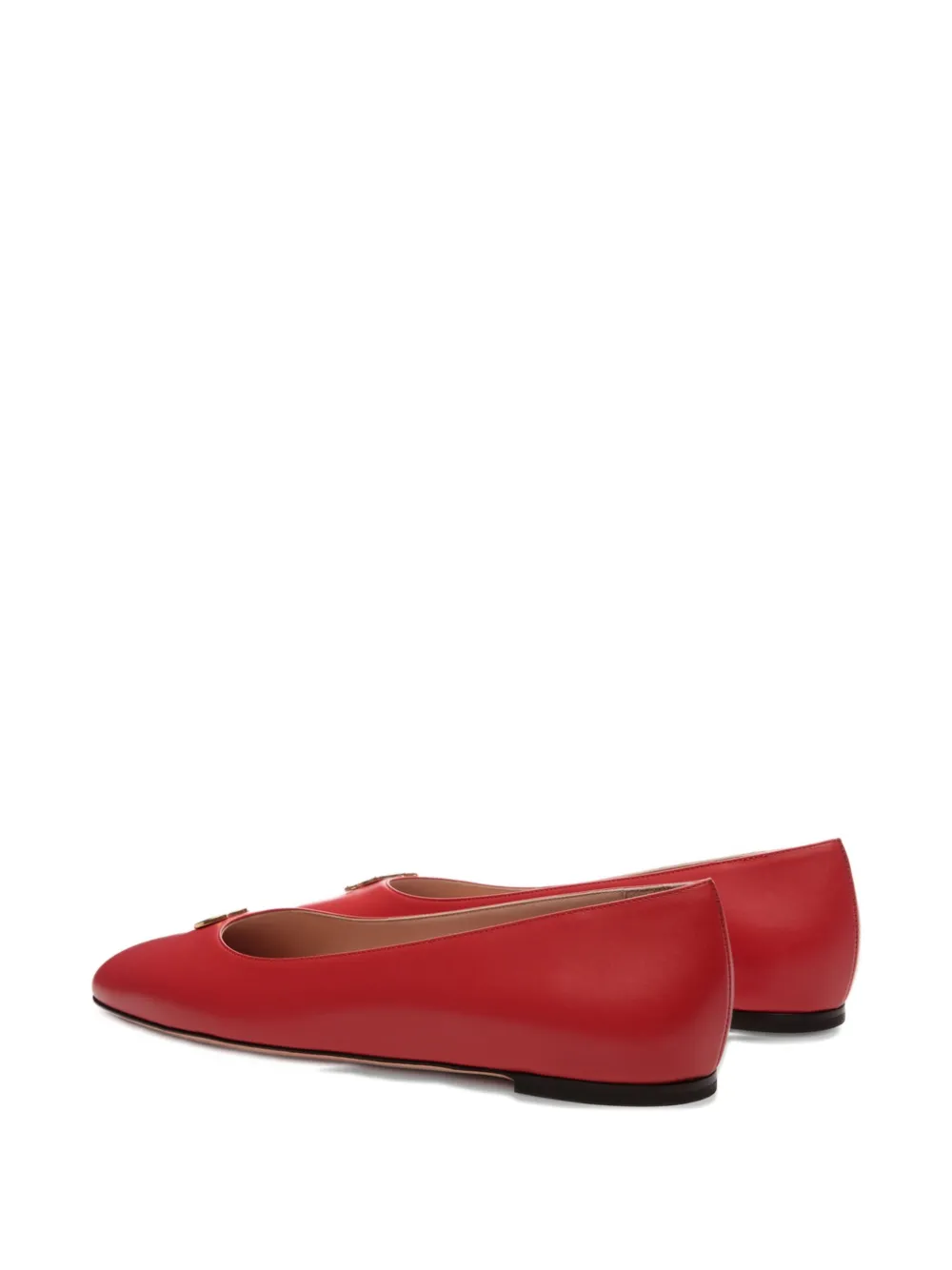 Bally Ballerina's met vierkante neus Rood