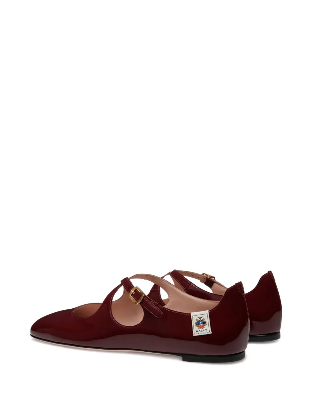 Bally Ballerina's met gekruiste bandjes Rood