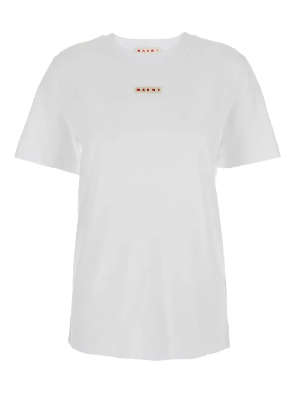 MARNI ロゴ Tシャツ ホワイト Marni ロゴ Tシャツ | ホワイト | FARFETCH JP