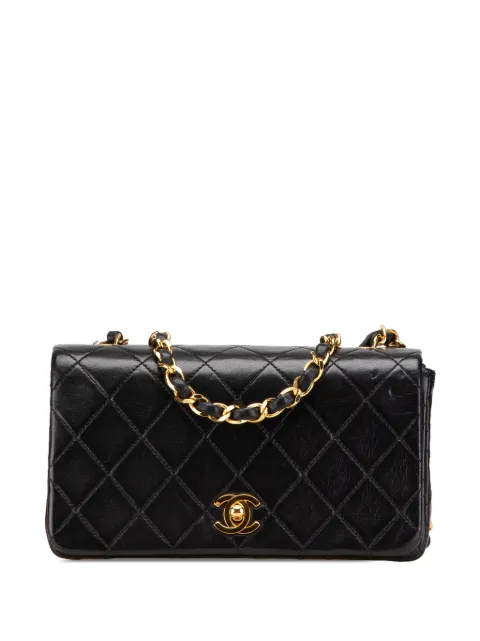 CHANEL Pre-Owned 1989-1991 Mini CC Quilted Lambskin Full Flap crossbody bag