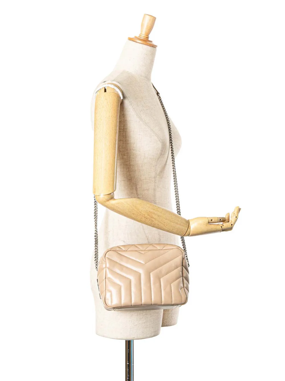 Saint Laurent Pre-Owned Borsa a tracolla Loulou piccola in pelle di vitello con monogramma 2017 | Pre-owned | Image 2