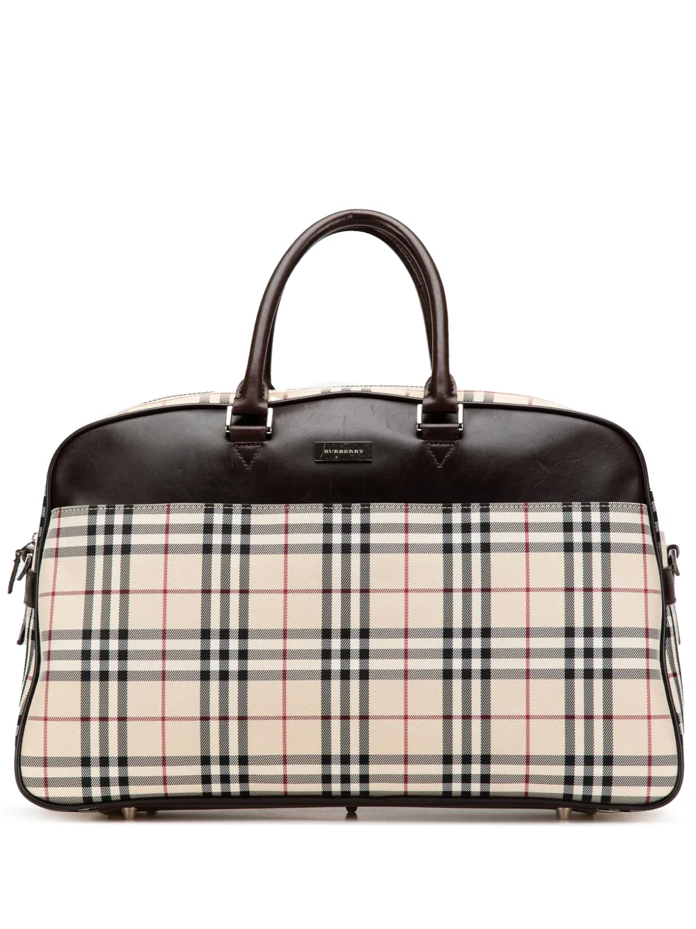 Burberry Pre-Owned bolsa de viaje House Check Canvas 2000-2017 | marrón | Image 1