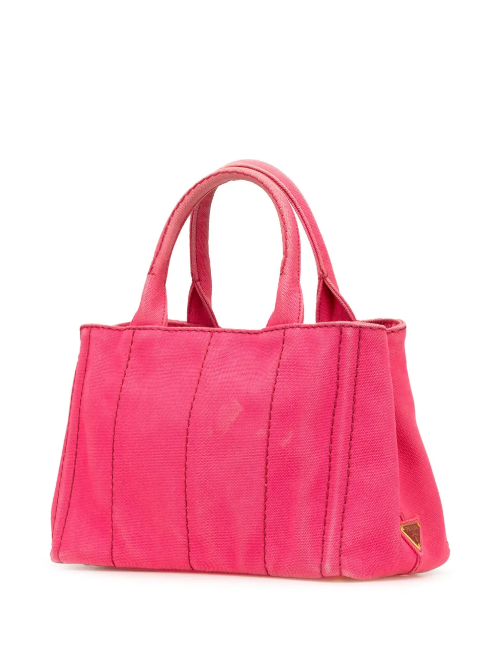 Pre-owned Prada 2013-2024 Small Canvas Canapa Logo Satchel