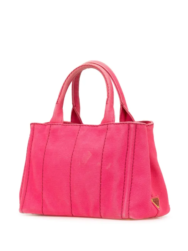 PRADA キャンバスバッグピンク