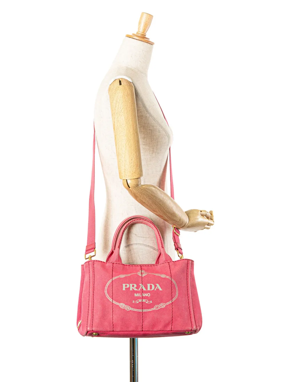 Prada Pre-Owned 2013-2024 Small Canvas Canapa Logo satchel | Pre-Owned | Image 2