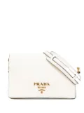 Prada Pre-Owned 2000-2024 Vitello Daino Flap crossbody bag - White
