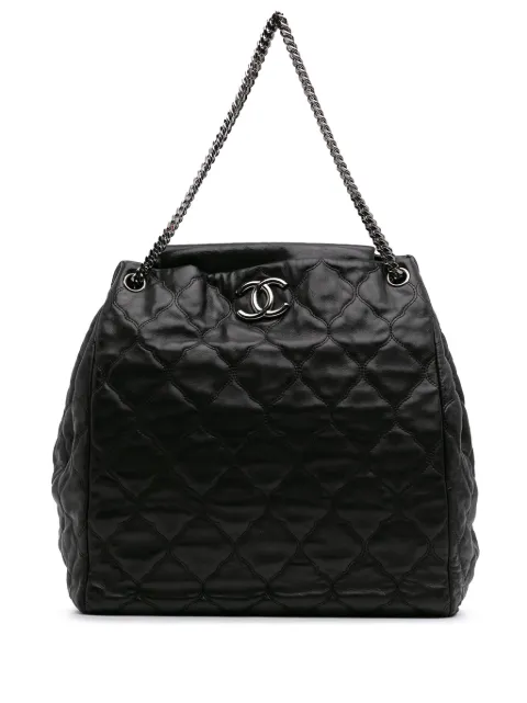 CHANEL Pre-Owned 2008-2009 Paris Moscow Tote Bag aus gestepptem Lammleder