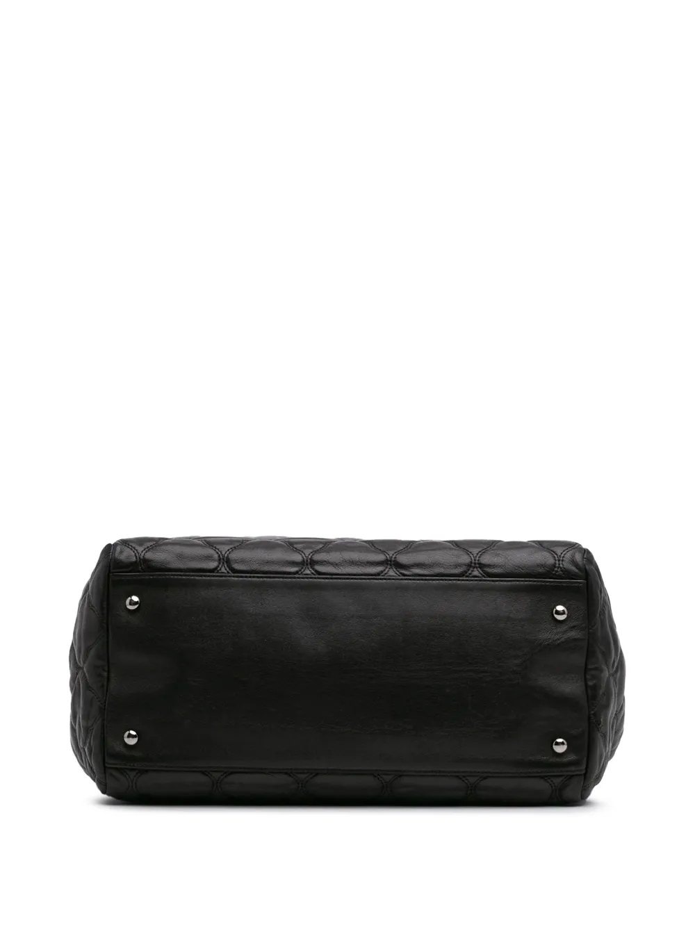 Pre-owned Chanel 2008-2009 Paris Moscow Quilted Lambskin Cells Accordion Tote Bag