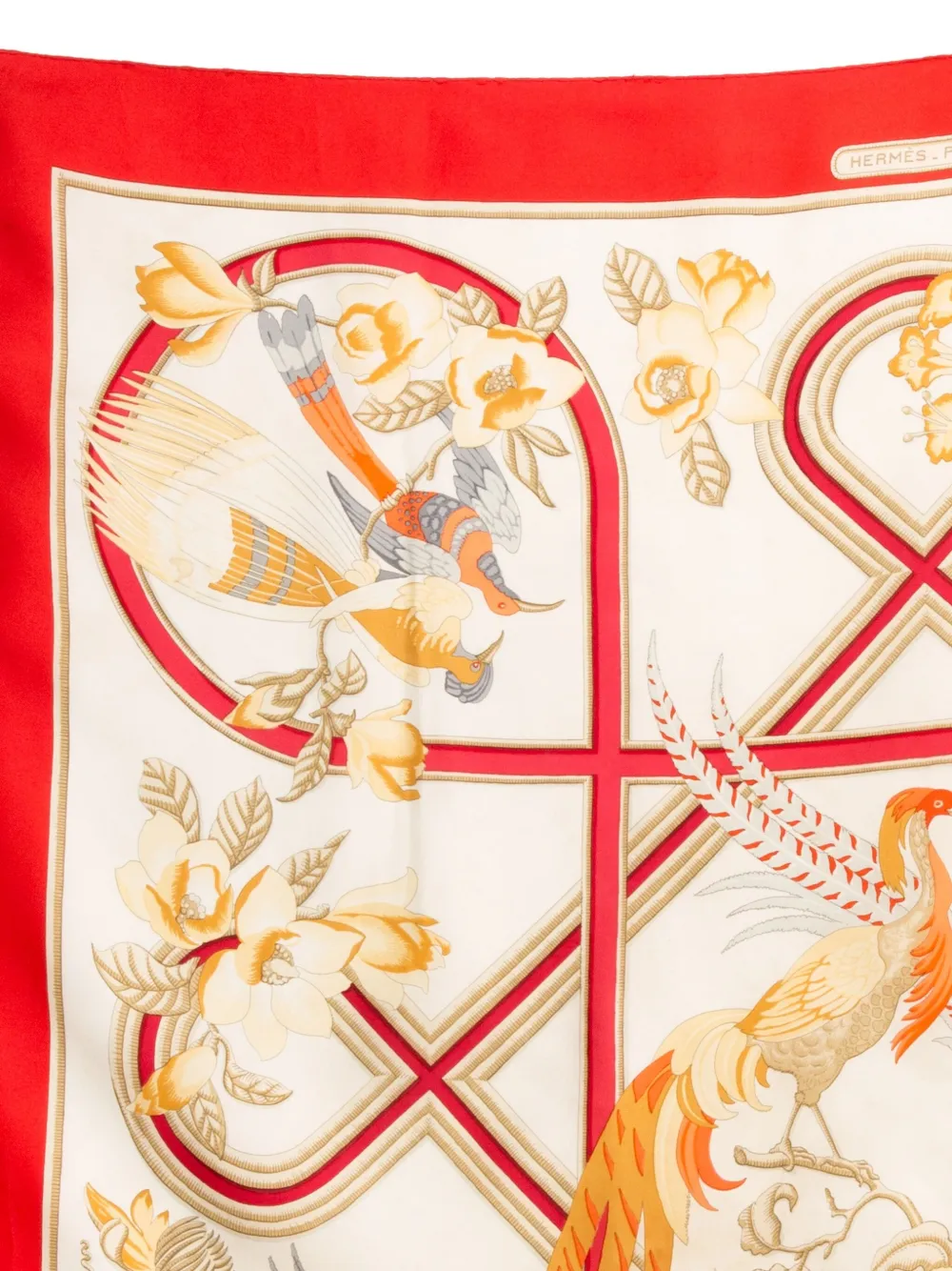 Pre-owned Hermes 1991 Caraïbes Silk Scarf