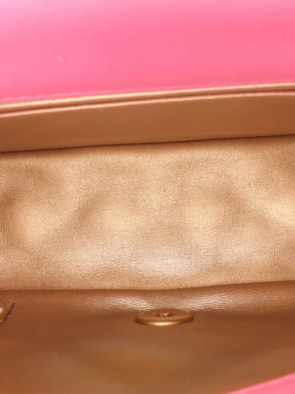 Pre-owned Chanel 2020 Mini Square Classic Lambskin Pearl Crush Single Flap Crossbody Bag