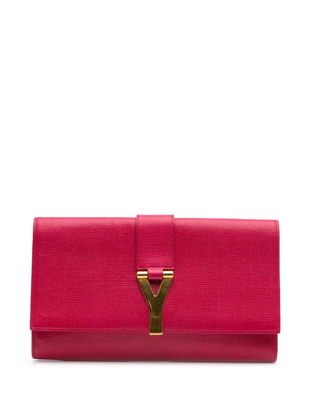 Pre-owned Saint Laurent 20th Century Leather Chyc Ligne Clutch Bag