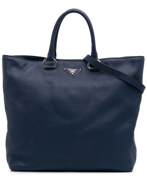 Prada Pre-Owned 2000-2024 Vitello Daino Open Convertible Tote satchel