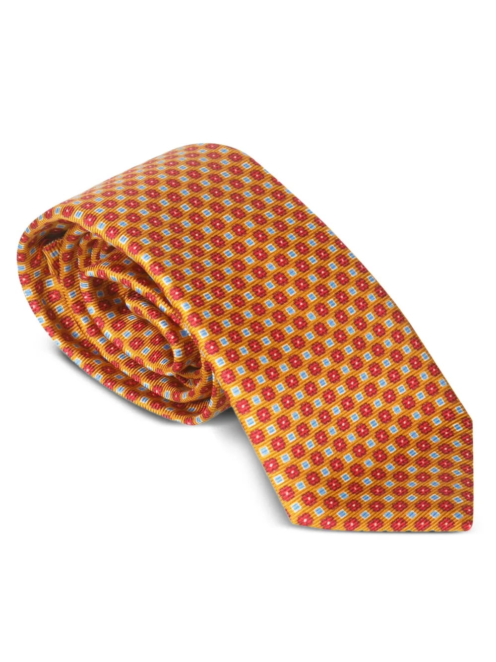 Kiton geometric-pattern silk tie | Image 2