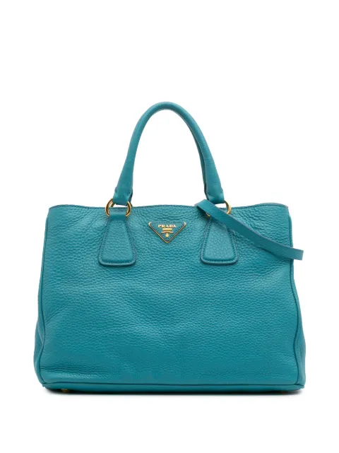 Prada Pre-Owned bolsa satchel Vitello Daino Open convertible 2013-2024
