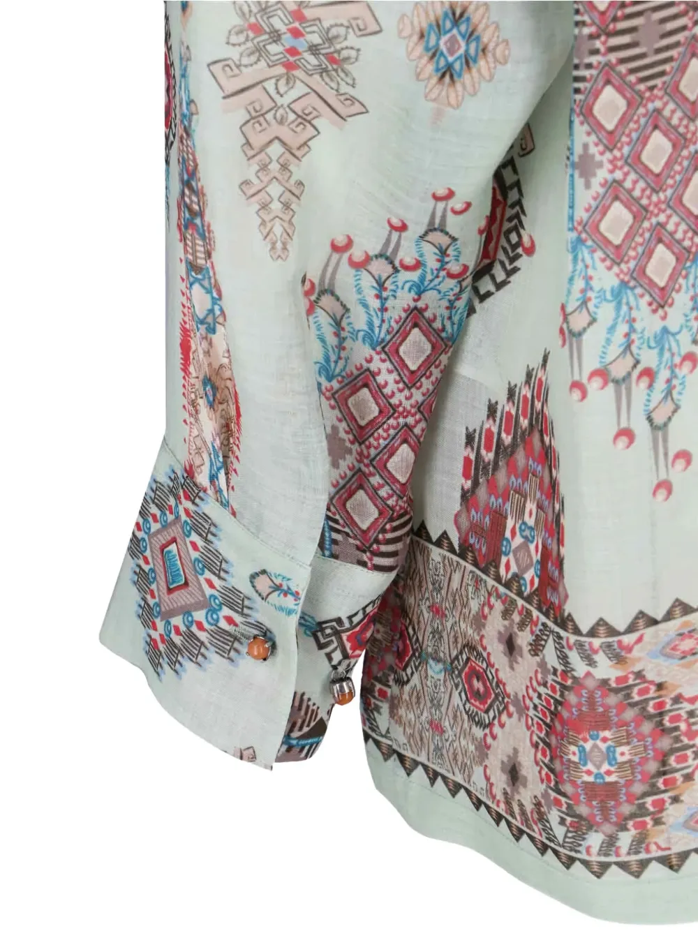 Ermanno Scervino Blouse met geometrische print Beige
