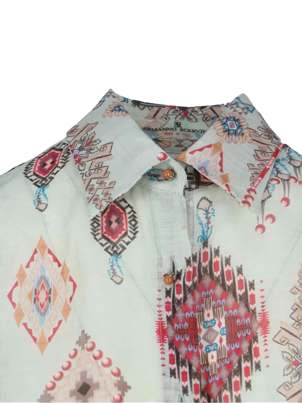 Ermanno Scervino Blouse met geometrische print Beige