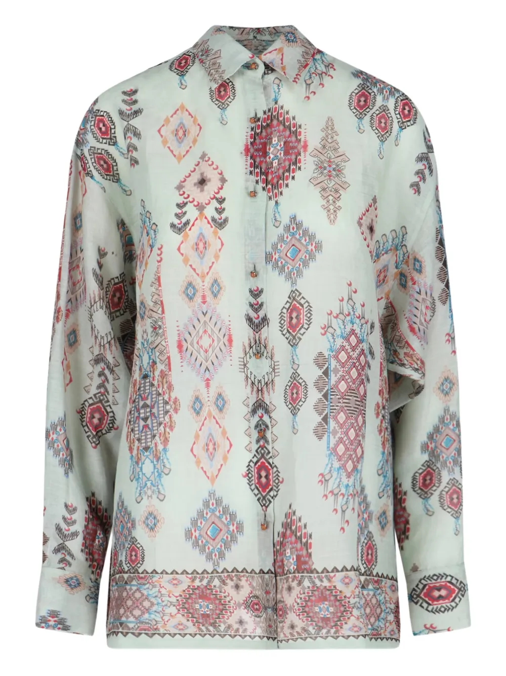 Ermanno Scervino Blouse met geometrische print Beige
