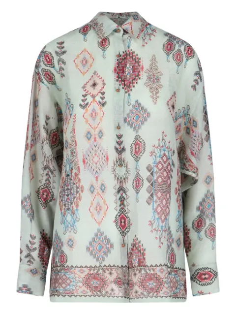 Ermanno Scervino geometric-print long-sleeve shirt