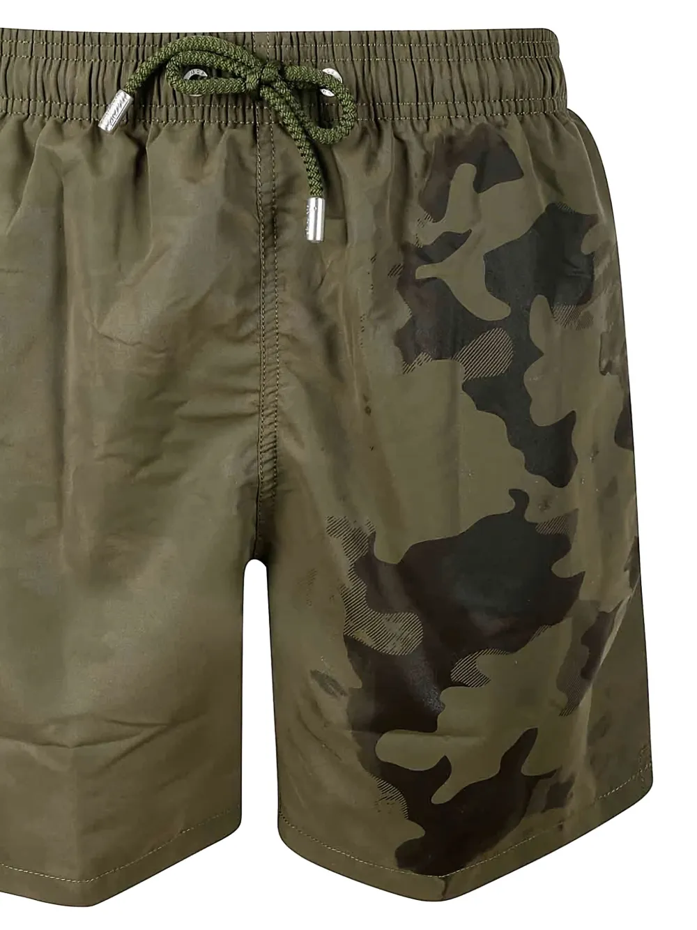 MC2 Saint Barth Zwembroek met camouflageprint en trekkoord Groen