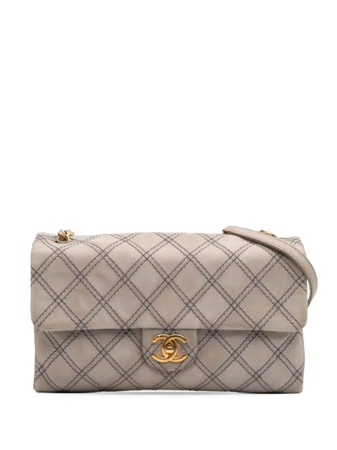 CHANEL Pre-Owned 2014 Jumbo Quilted Calfskin Triple Stitched Flap crossbody bag