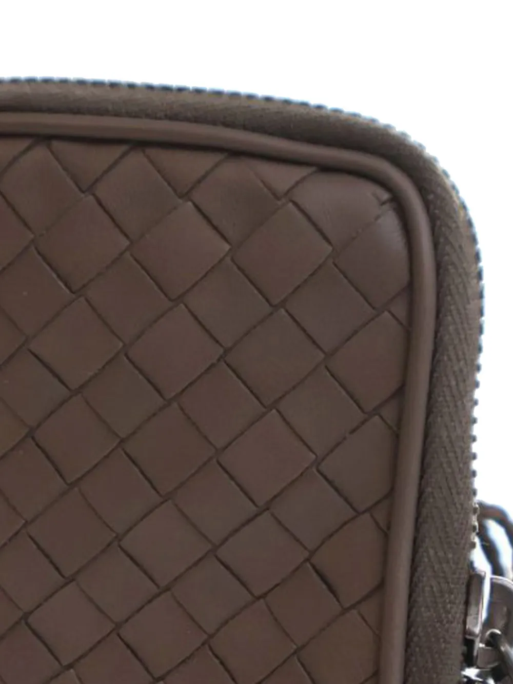 Bottega Veneta Pre-Owned 2012-2024 Nano Lambskin Intrecciato Zip Tech Case Lanyard crossbody bag | Pre-Owned | Image 2